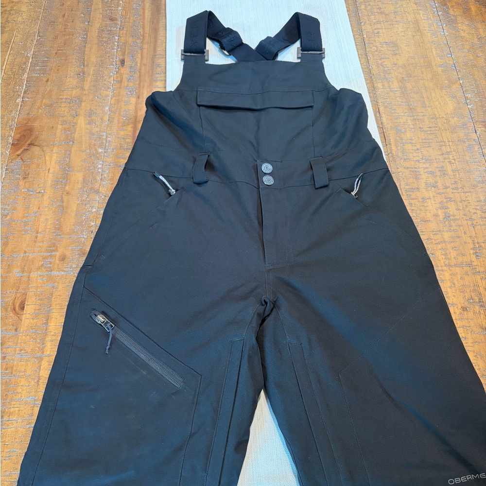 Black Teen Snow Bib Pants
